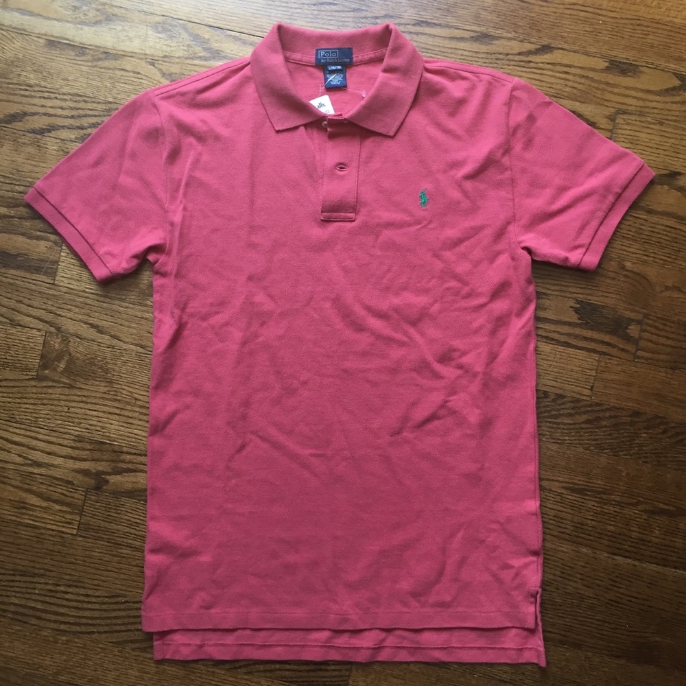 New Boys Polo by Ralph Lauren Polo Shirt Sz L
